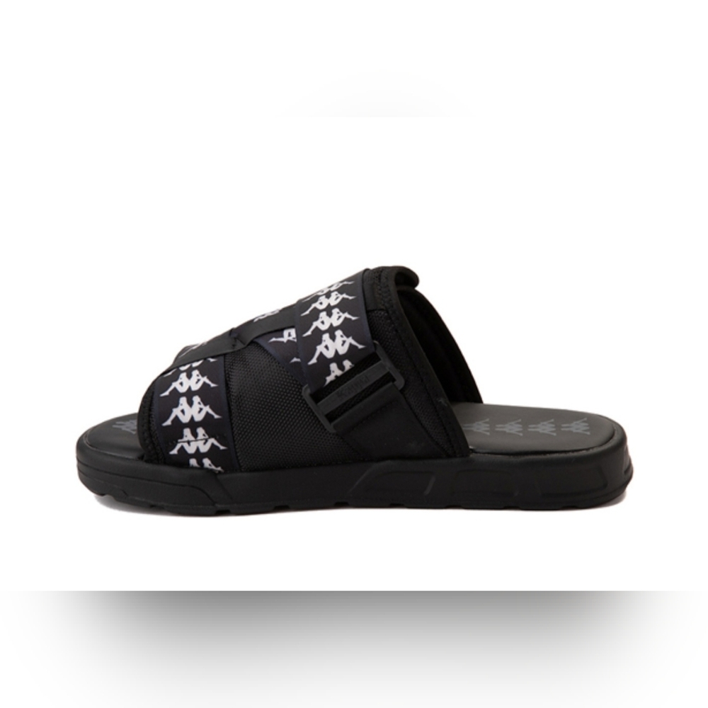 Kappa NWOT 222 Banda 1  Black and White Slide Sandals Size 6.5 - Picture 5 of 16